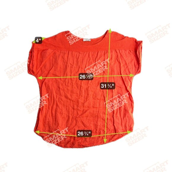 Bellombra Linen Tunic Top Women 2X Italy Textured Short Sleeve Oversized Lightwe - Picture 3 of 7